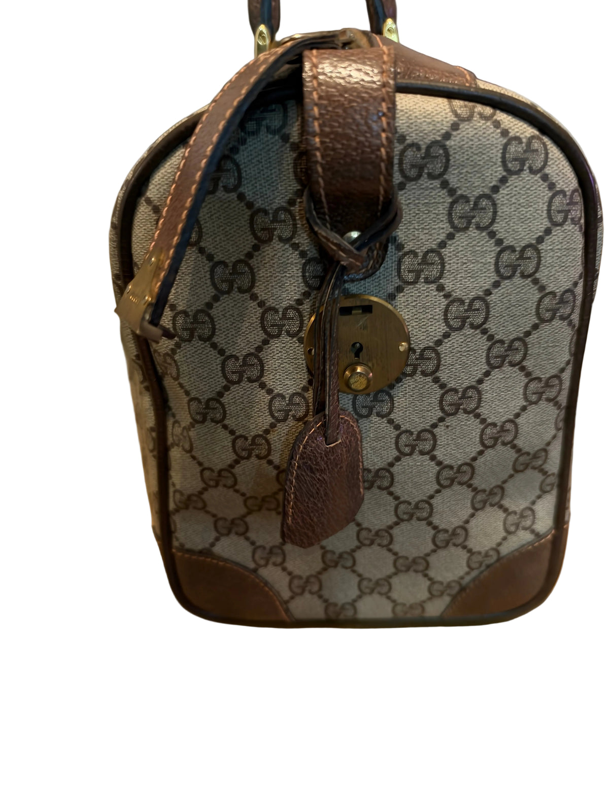 Gucci Vintage Monogram Boston Duffle Bag