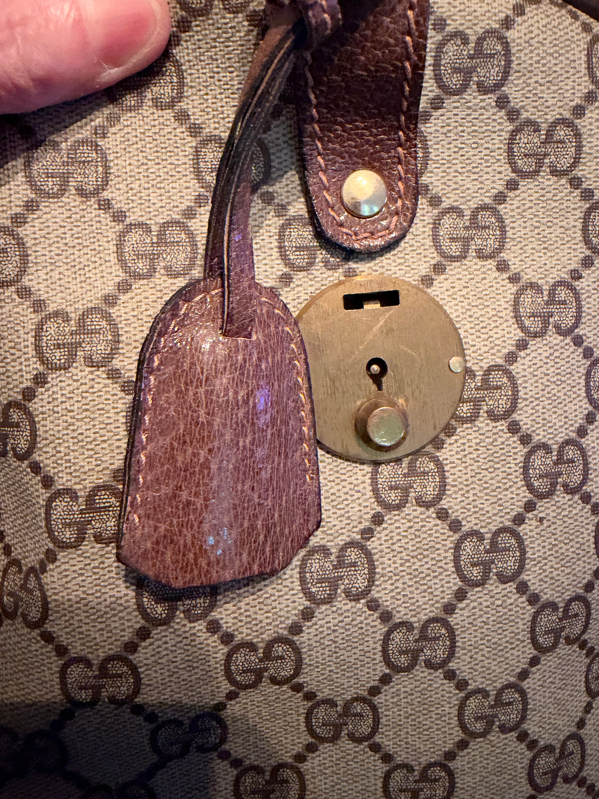 Gucci Vintage Monogram Boston Duffle Bag