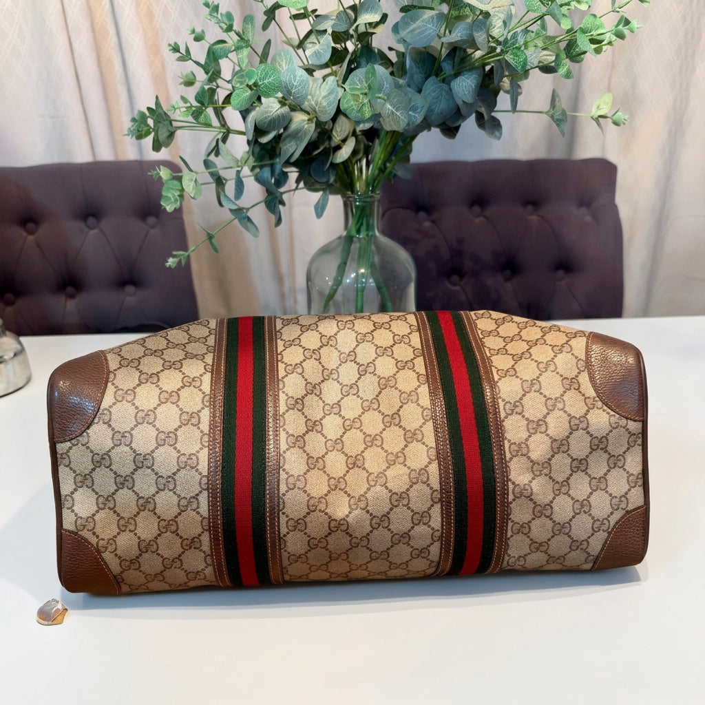 Gucci Vintage Monogram Boston Duffle Bag