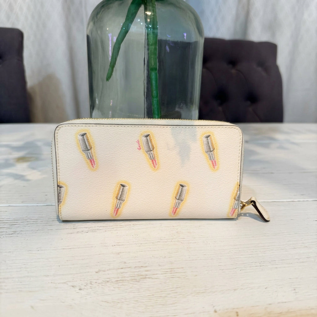 Coach Lipstick Print City Tote w/ Matching Zip Wallet
