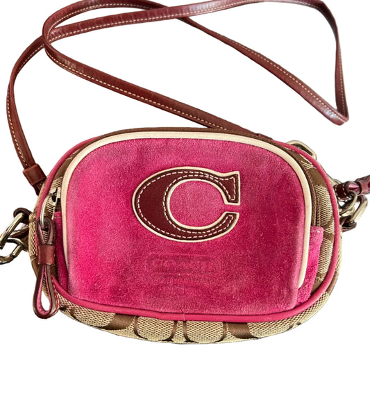 Coach Signature and Suede Crossbody