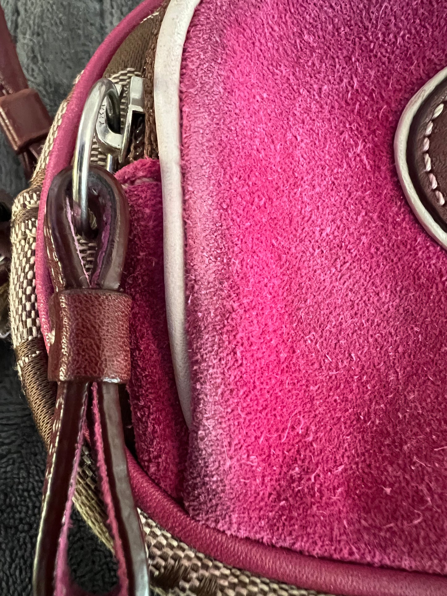 Coach Signature and Suede Crossbody