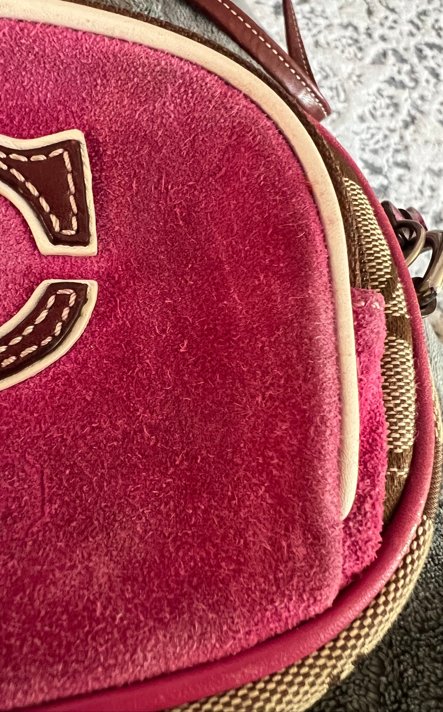 Coach Signature and Suede Crossbody