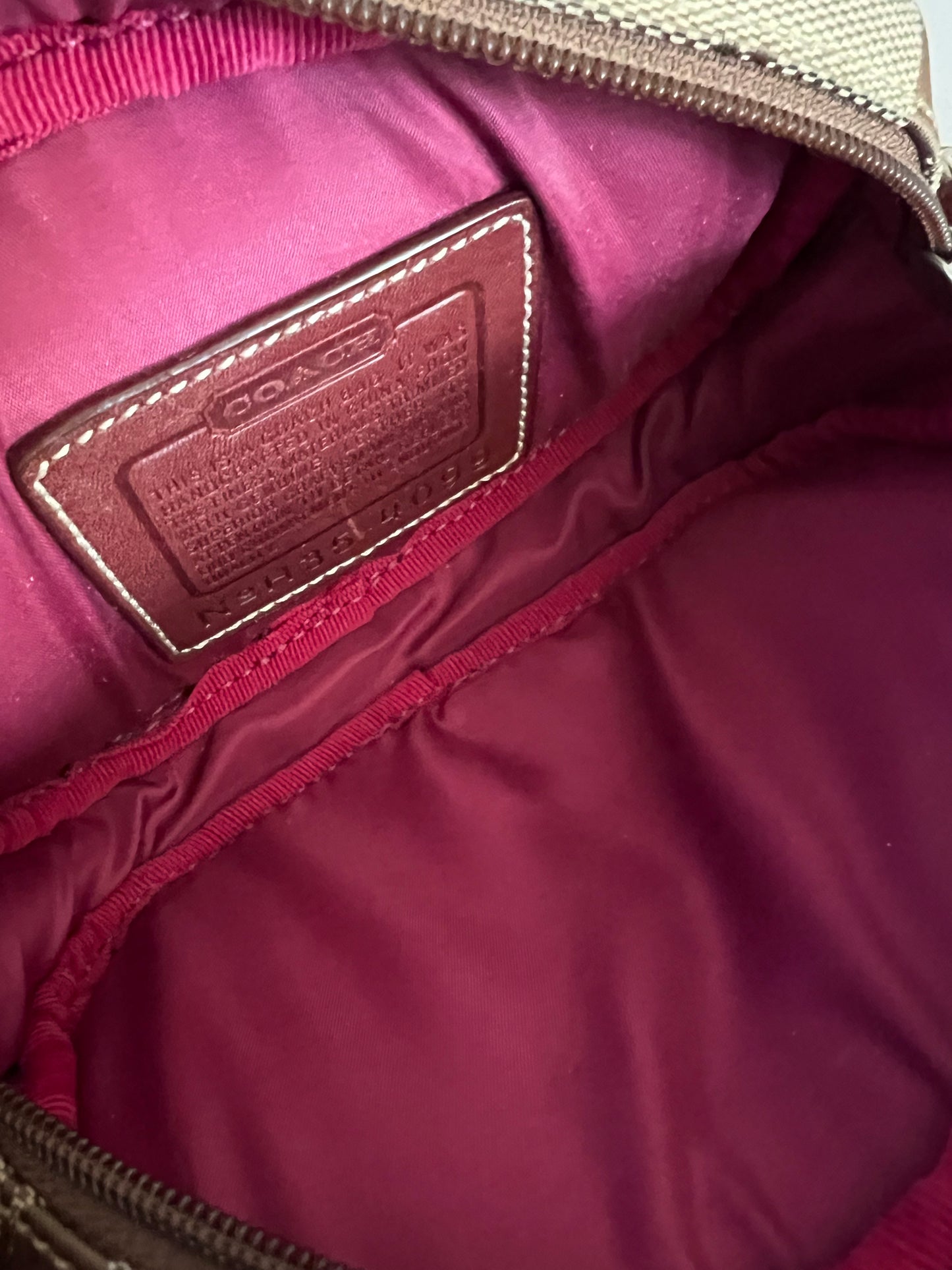 Coach Signature and Suede Crossbody