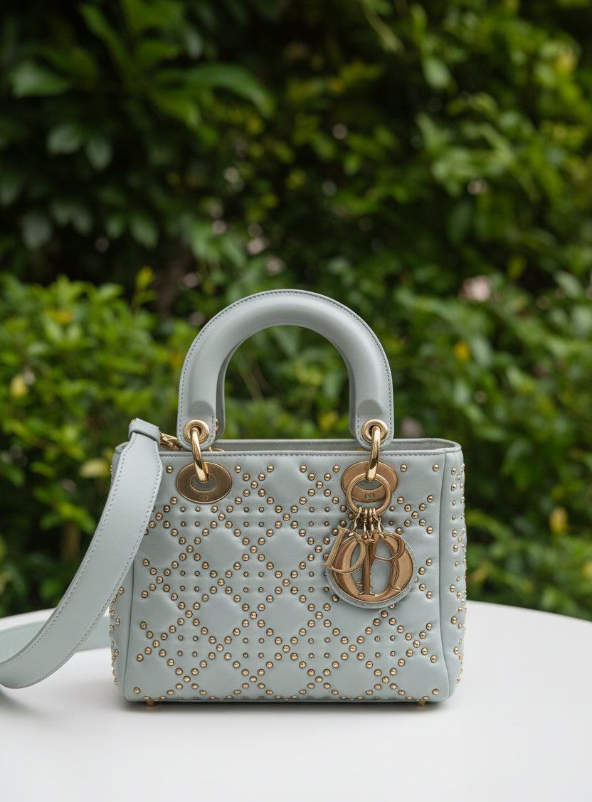 Dior Studded Lady Dior with Strap