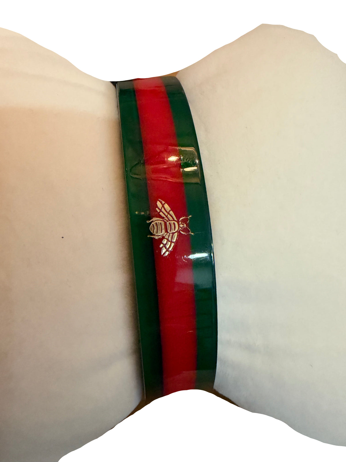 Gucci Vintage Web Plexiglass Bangle Watch