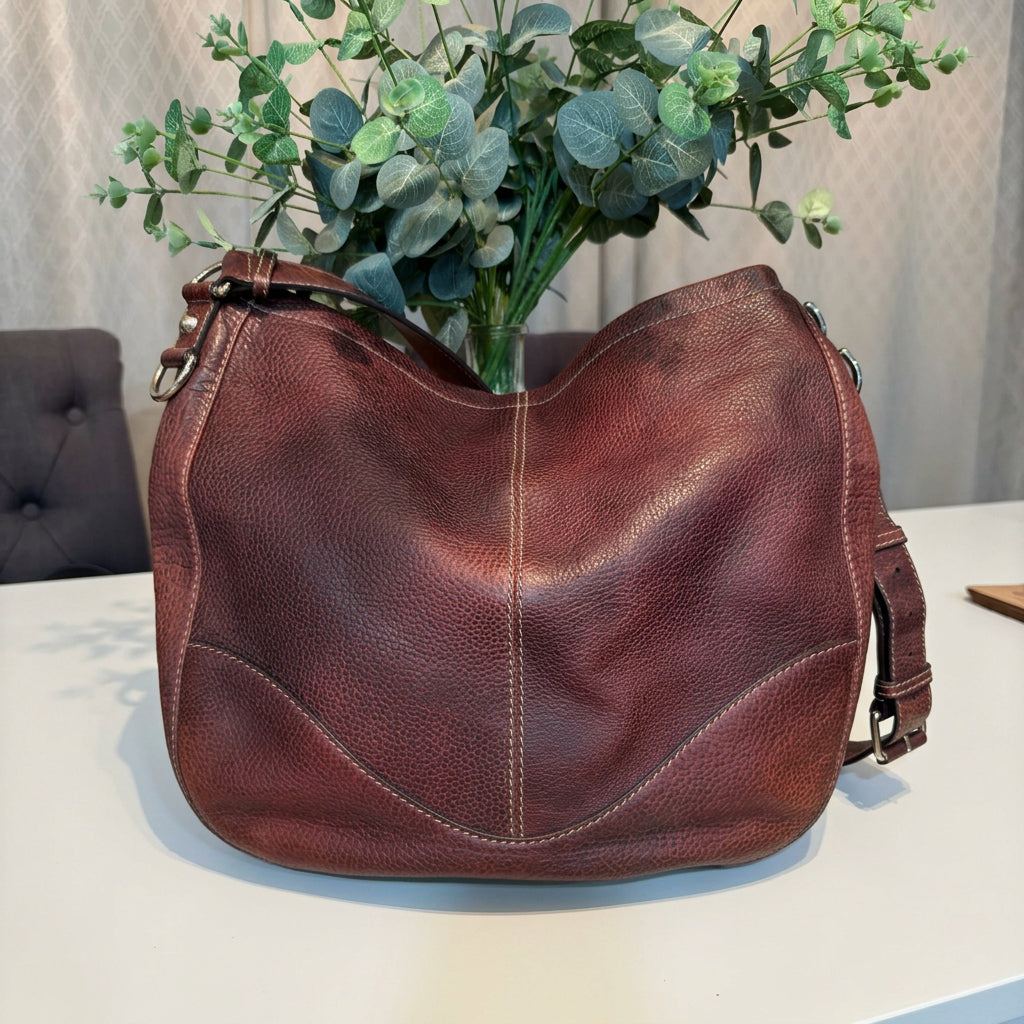 Gucci Vintage Brown Leather Hobo