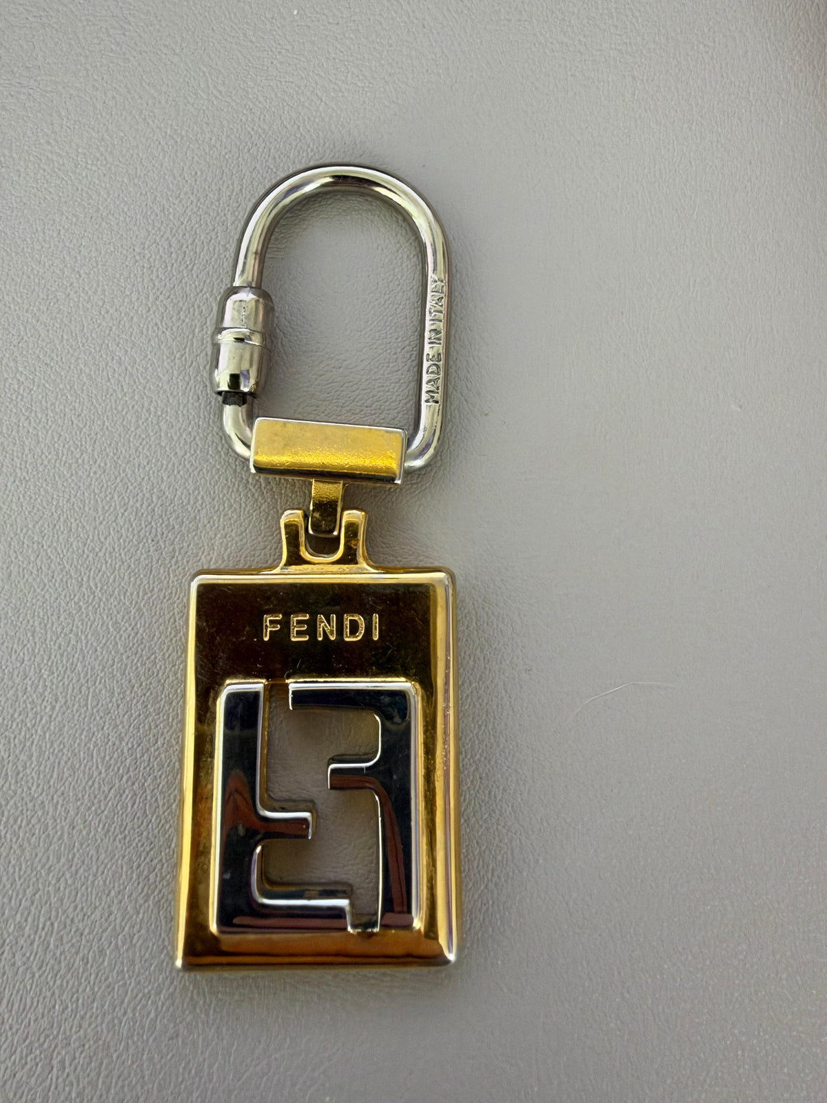 Fendi Two Toned Keychain Pendant/Necklace