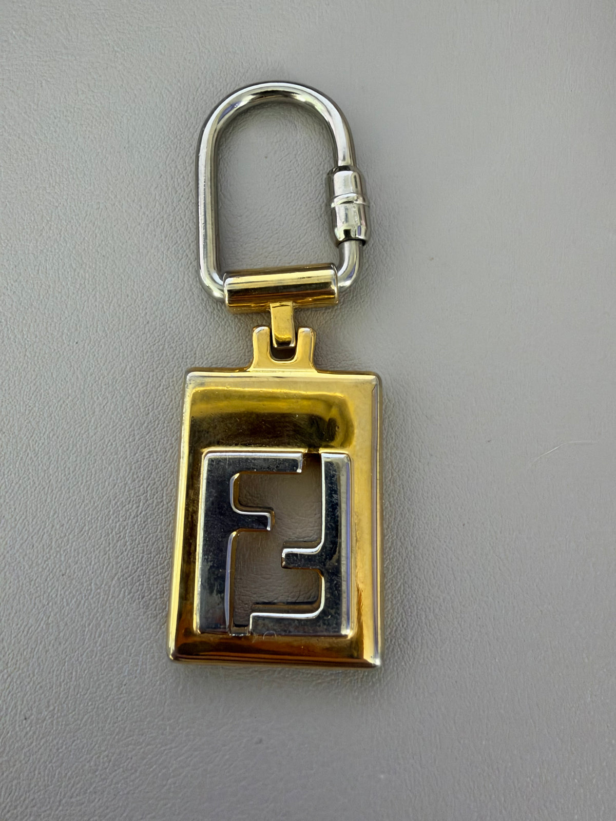 Fendi Two Toned Keychain Pendant/Necklace