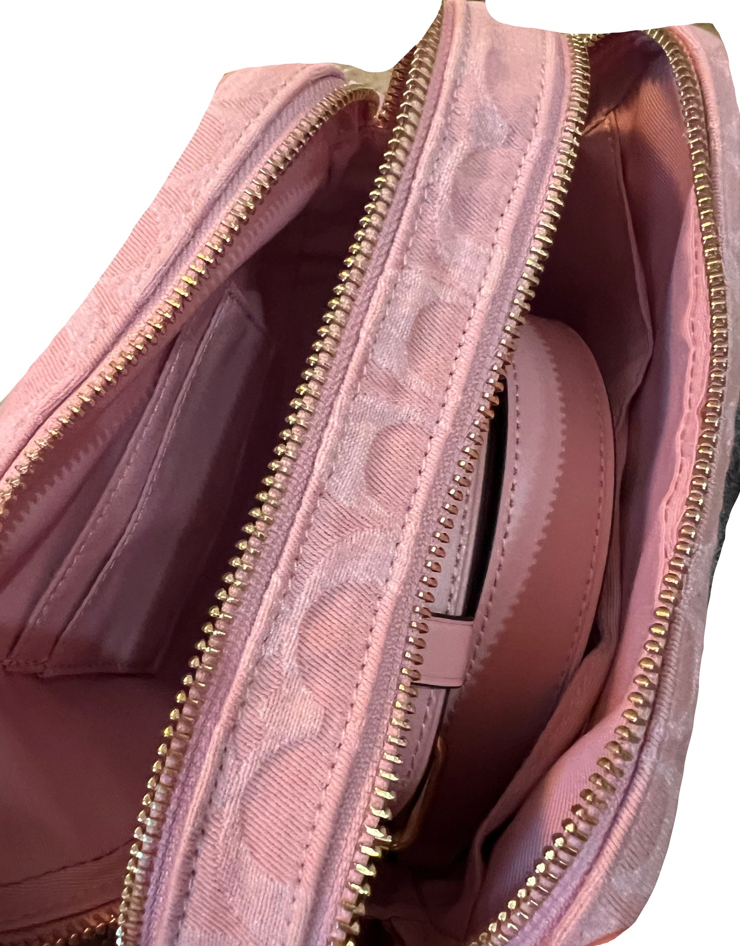 Coach Pink Denim Mini Carey