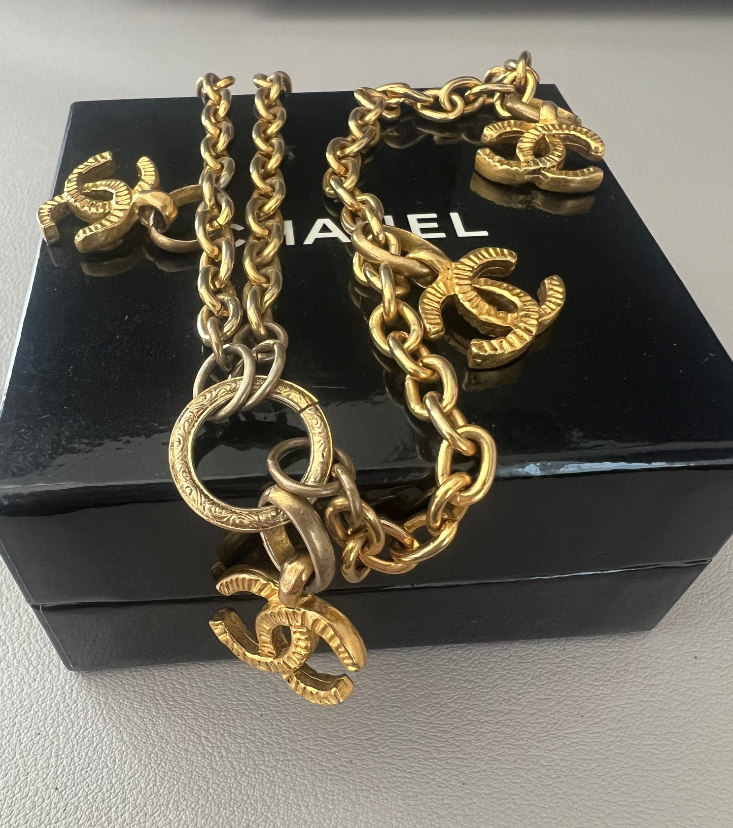 Chanel Vintage Necklace with CC Charms