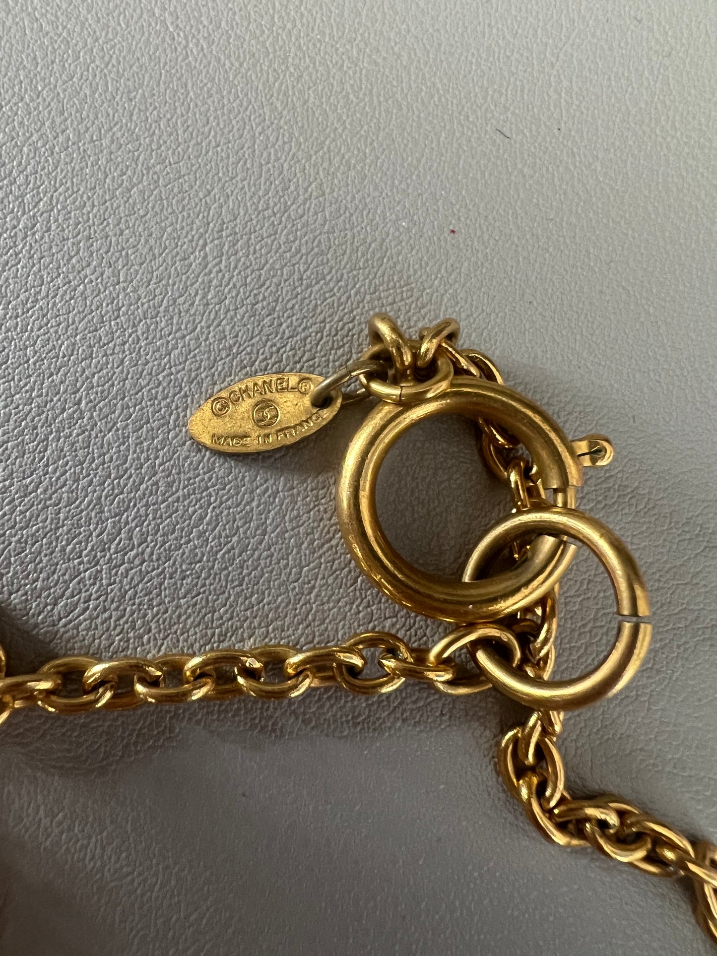 Chanel Vintage Dog Tag Necklace