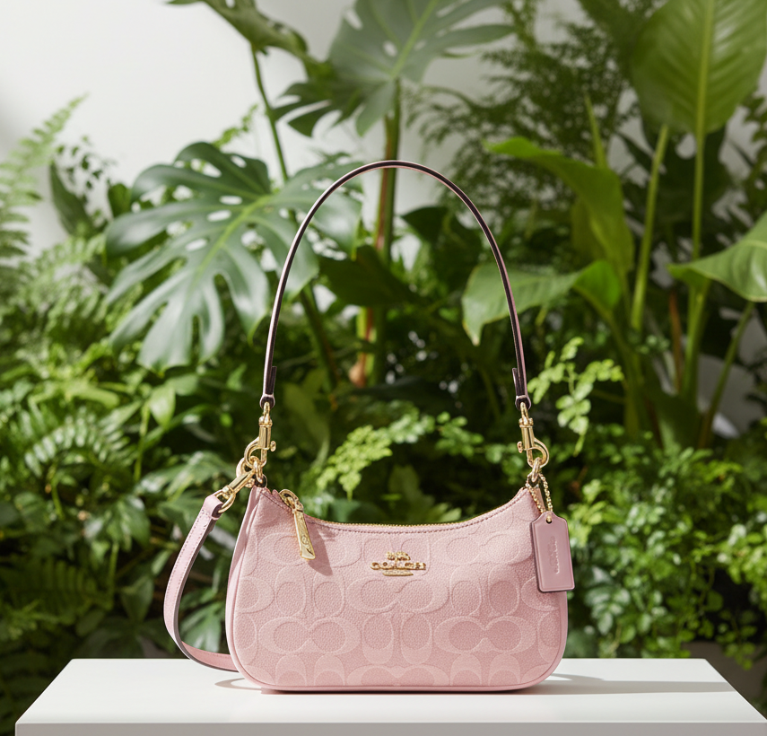 Coach Pink Denim Mini Teri