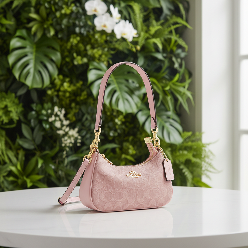 Coach Pink Denim Mini Teri