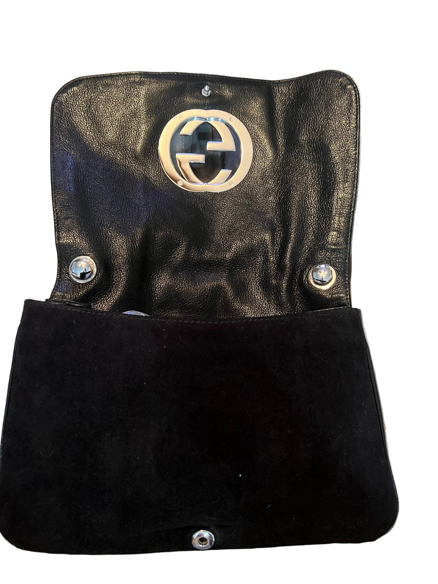 Gucci Velvet Blondie Web Flap Bag