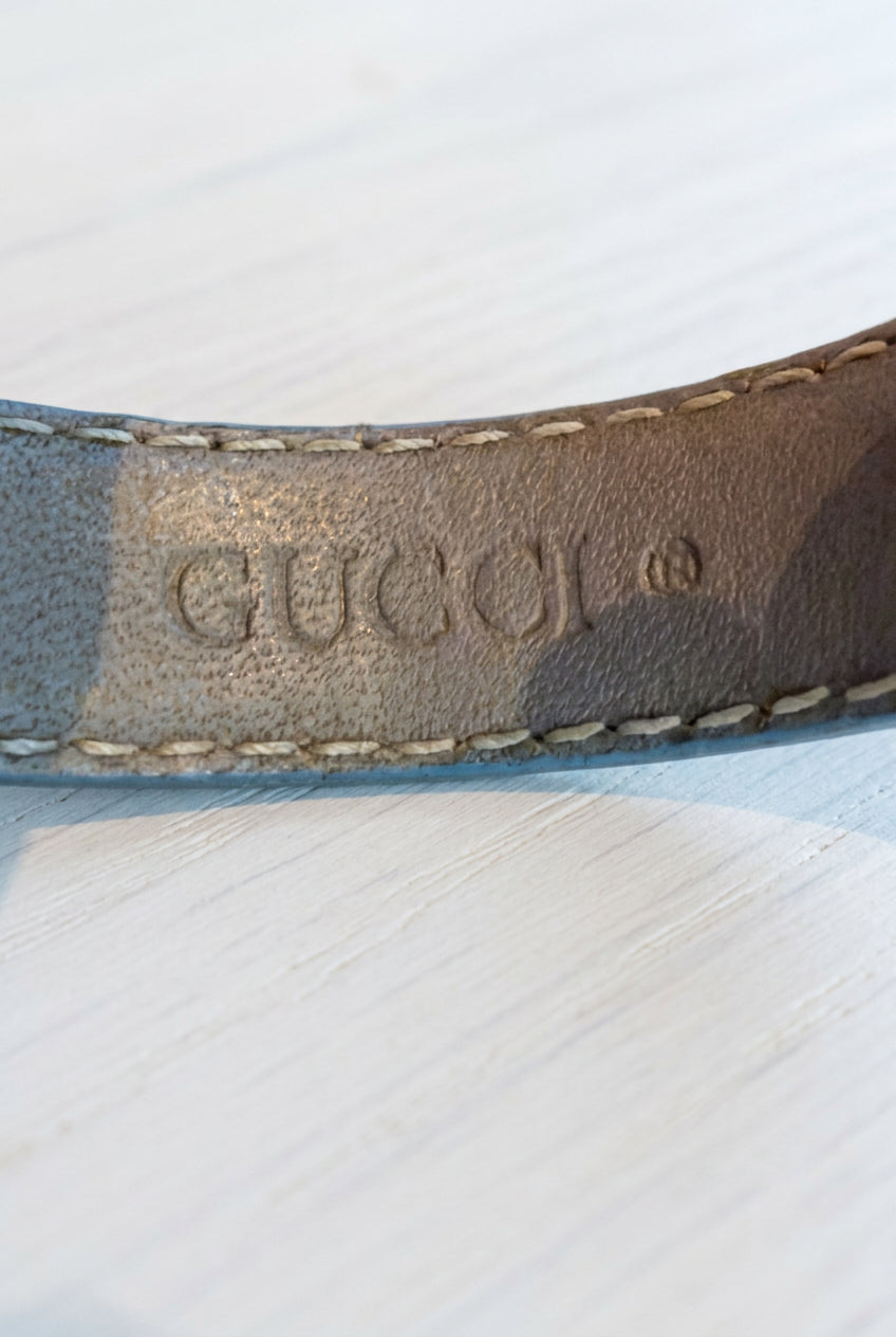 Gucci Vintage 6600 Silver Reversible Bracelet Watch