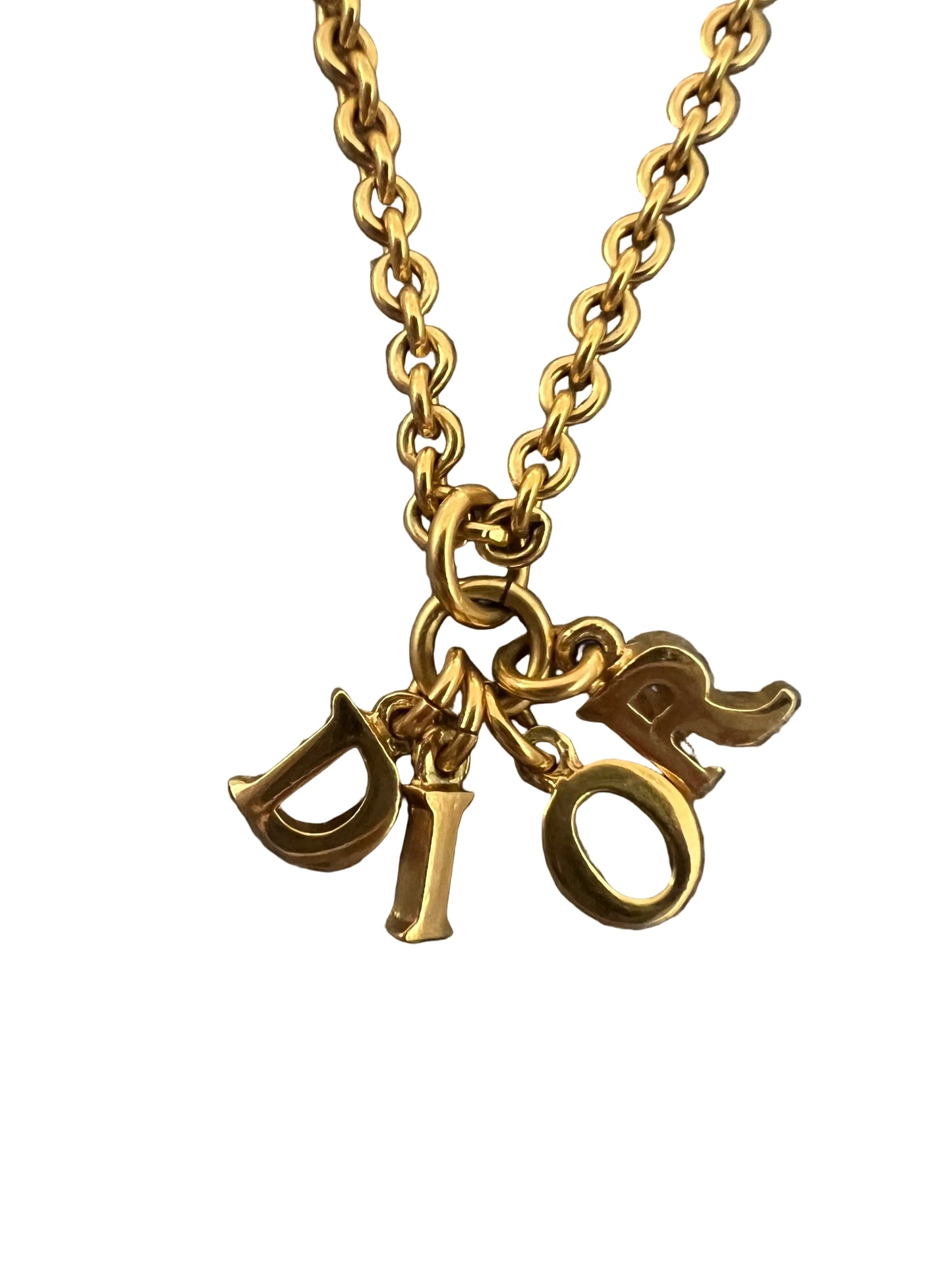 Dior Logo Charm Necklace