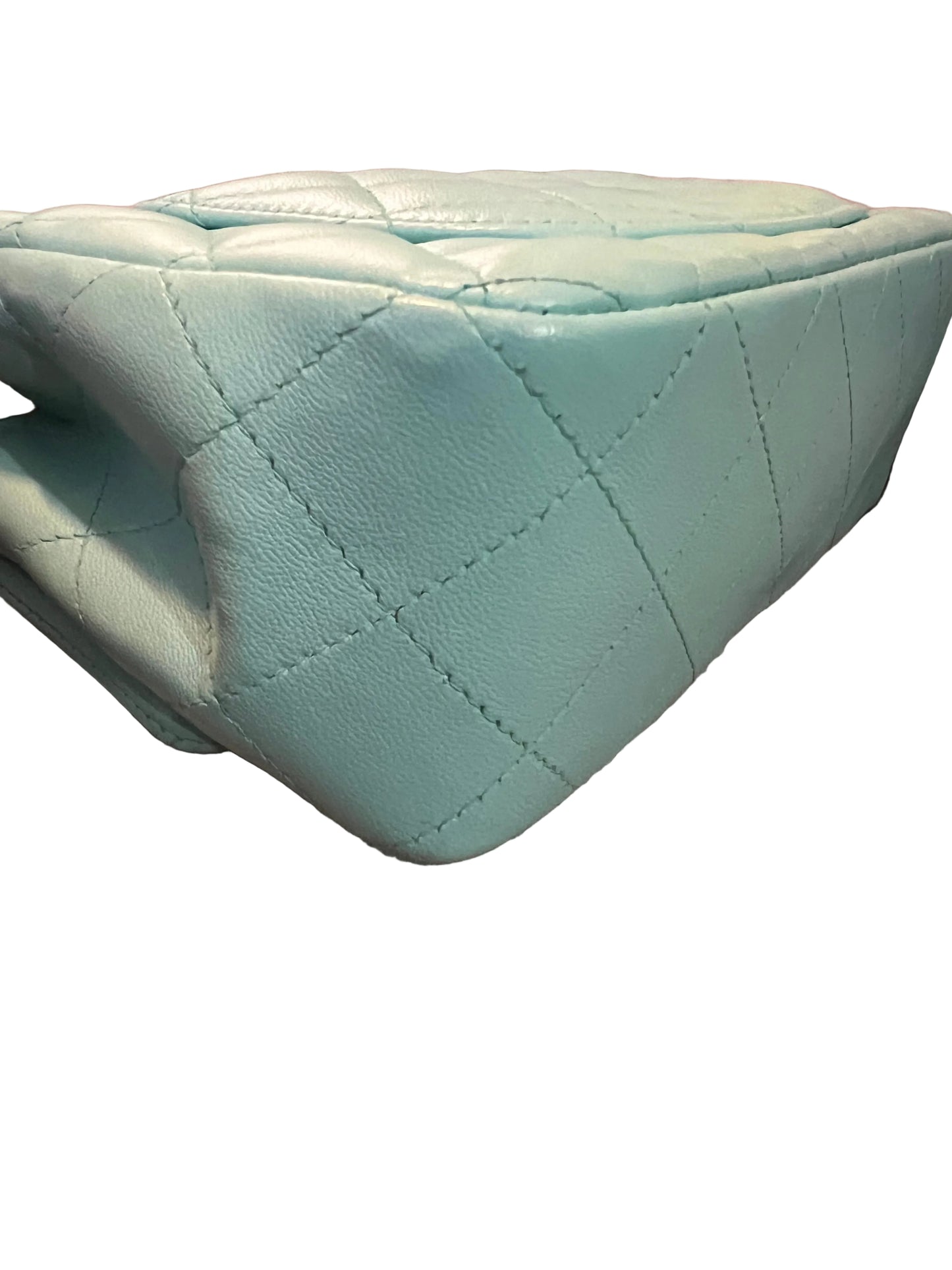 Chanel Tiffany Blue Mini Rectangle Flap