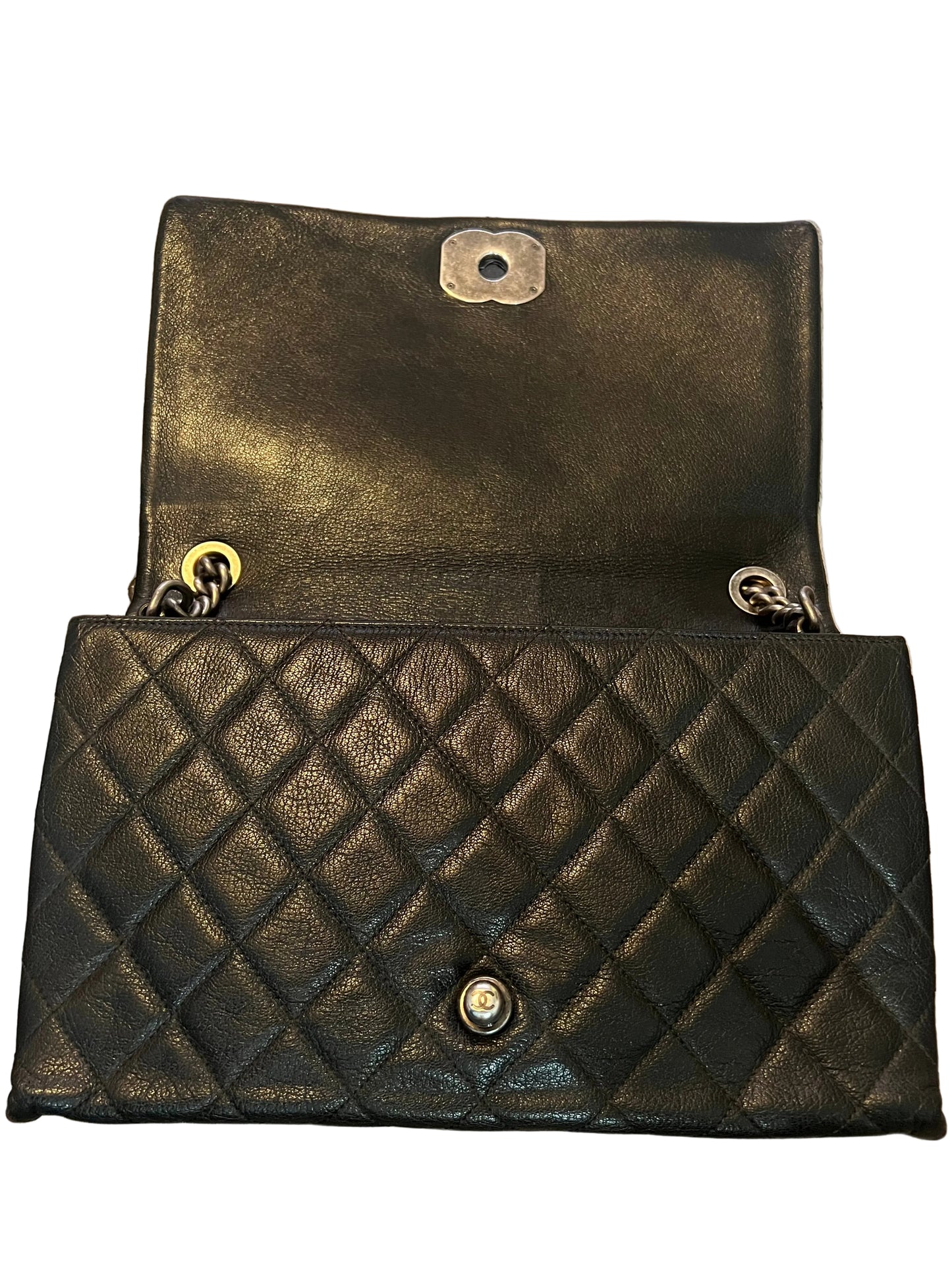 Chanel Metallic Goatskin City Rock Flap Bag Large