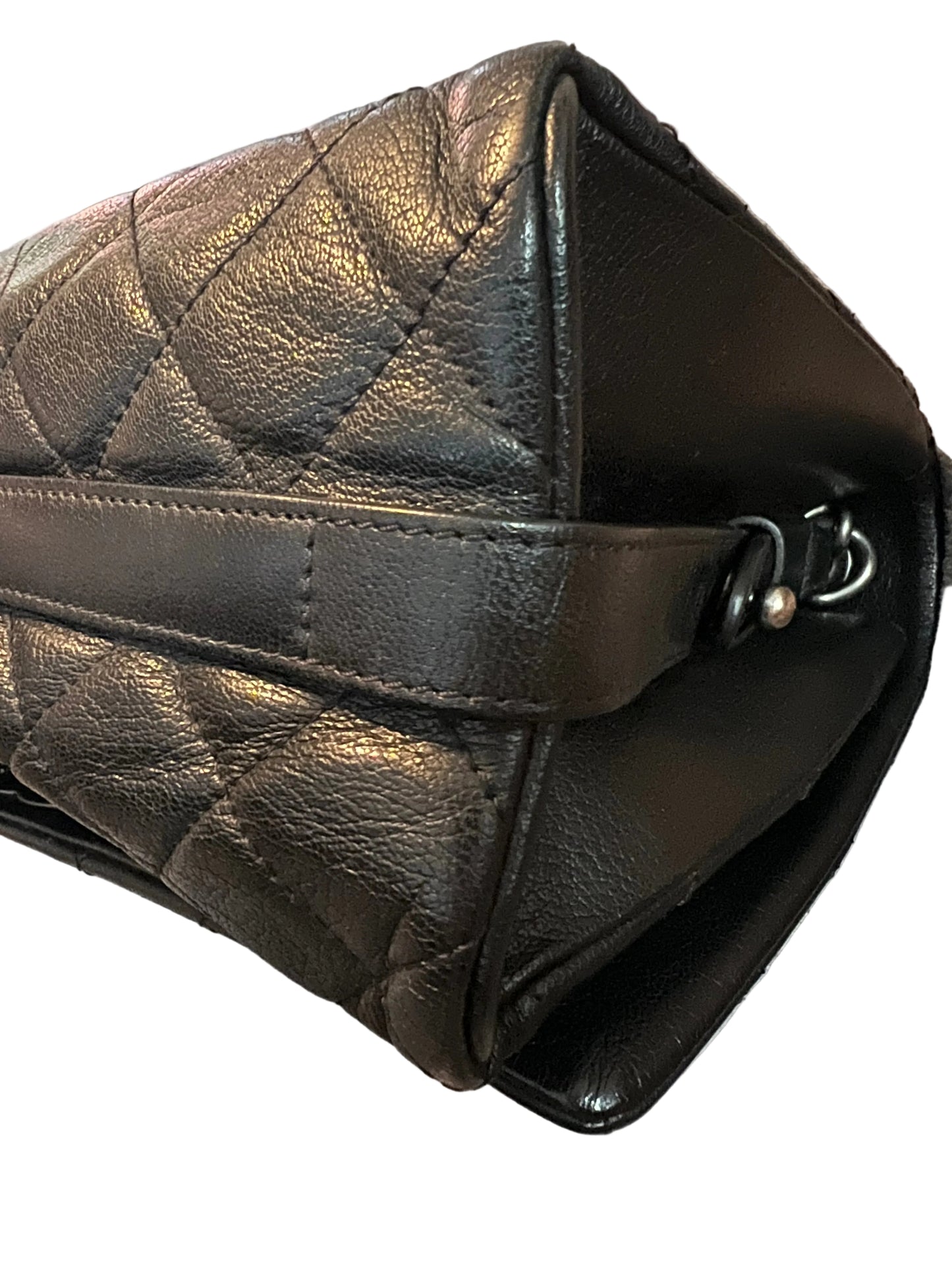 Chanel Metallic Goatskin City Rock Flap Bag Large