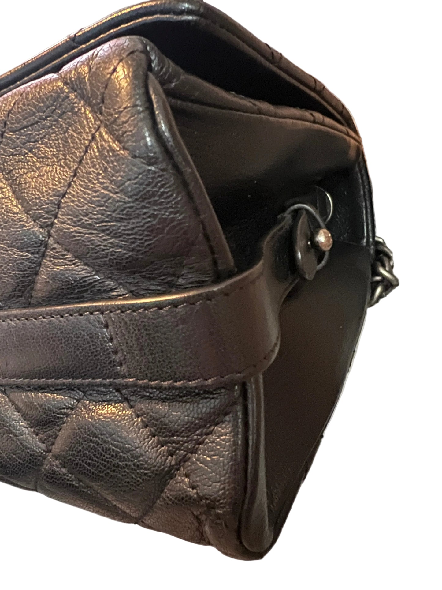 Chanel Metallic Goatskin City Rock Flap Bag Large