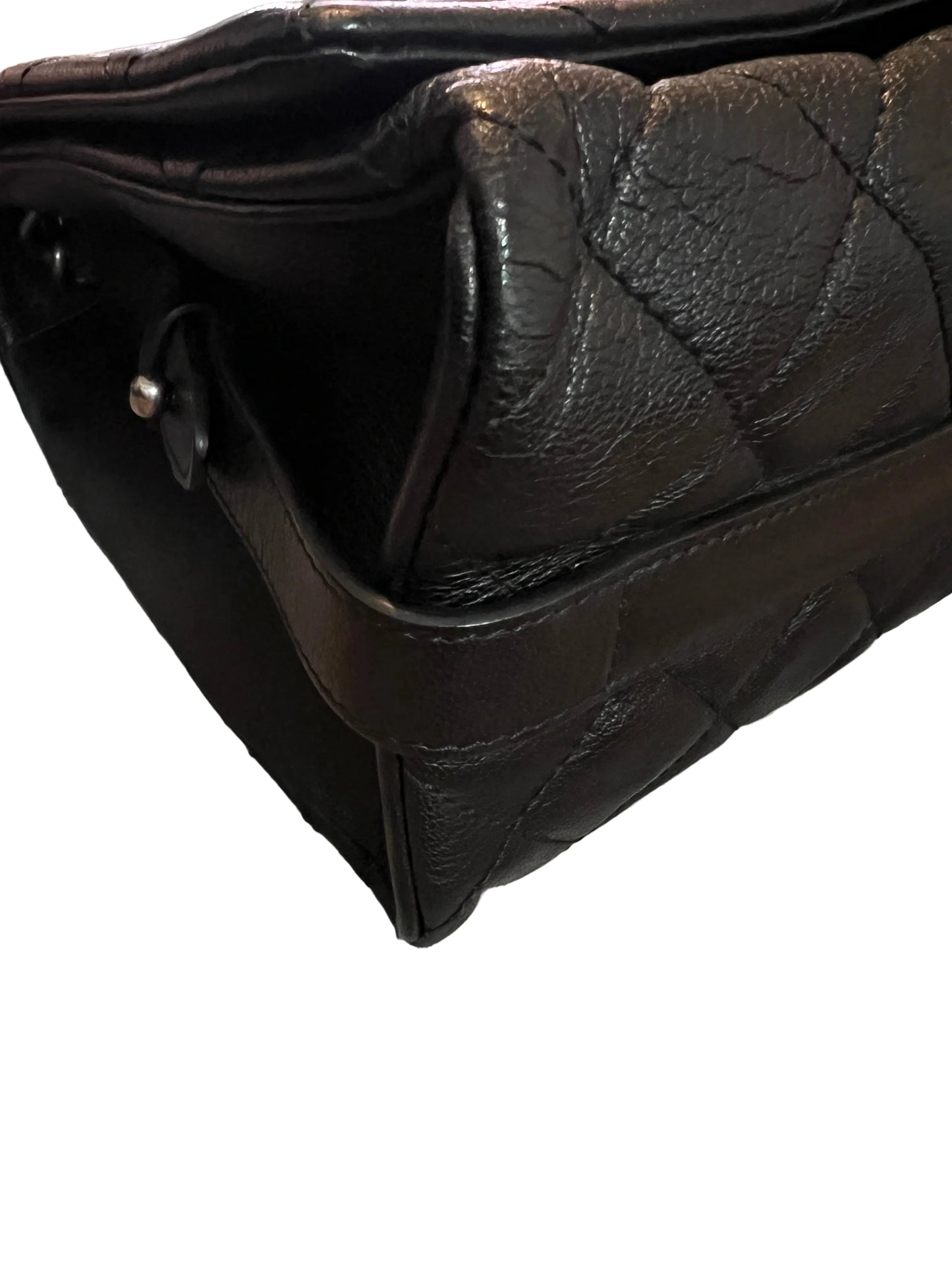 Chanel Metallic Goatskin City Rock Flap Bag Large
