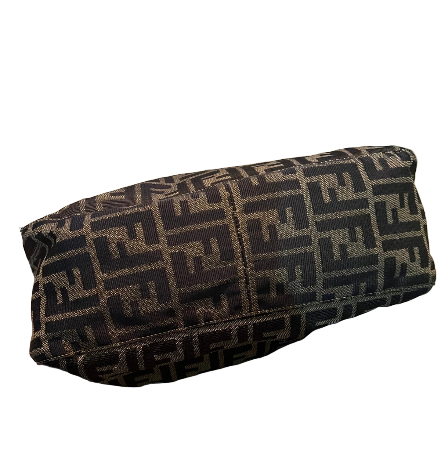Fendi Vintage Zucca Double Flap Mamma Baguette