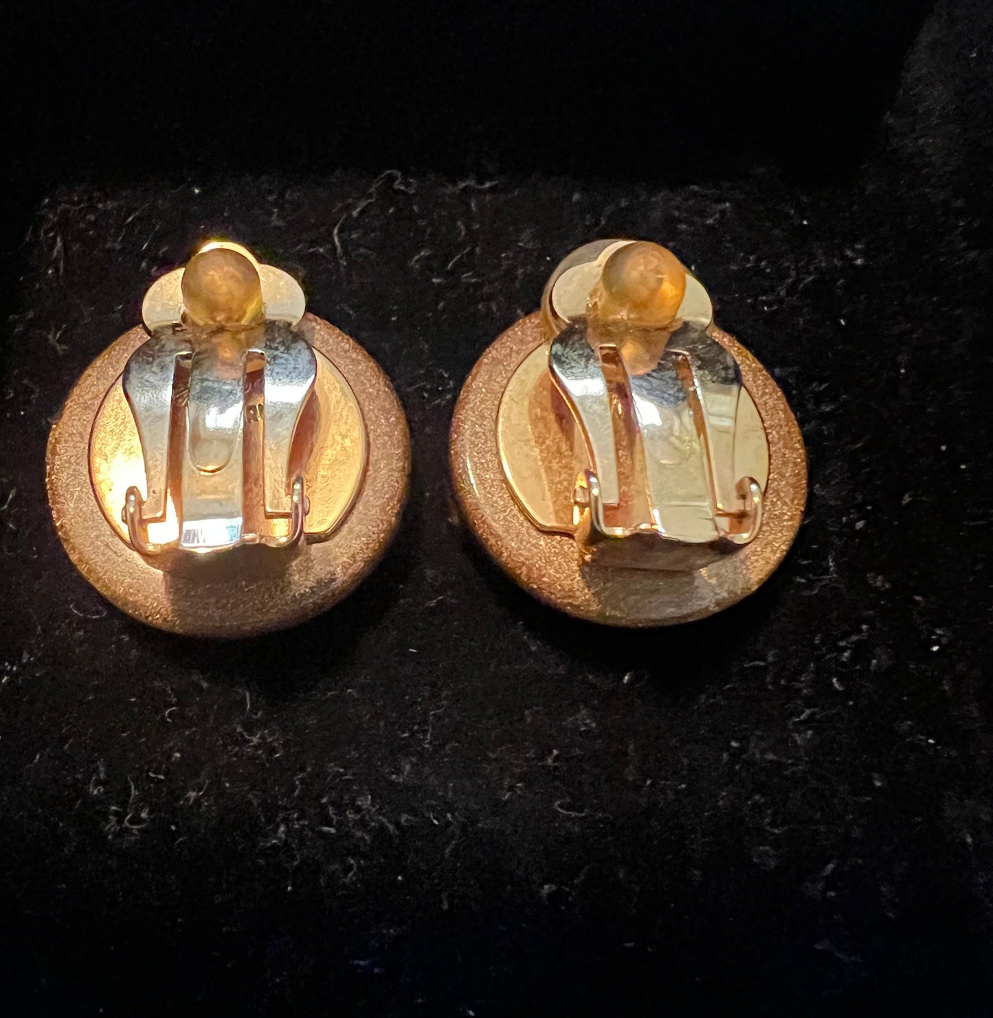 Chanel Resin Clover Clip On Earrings