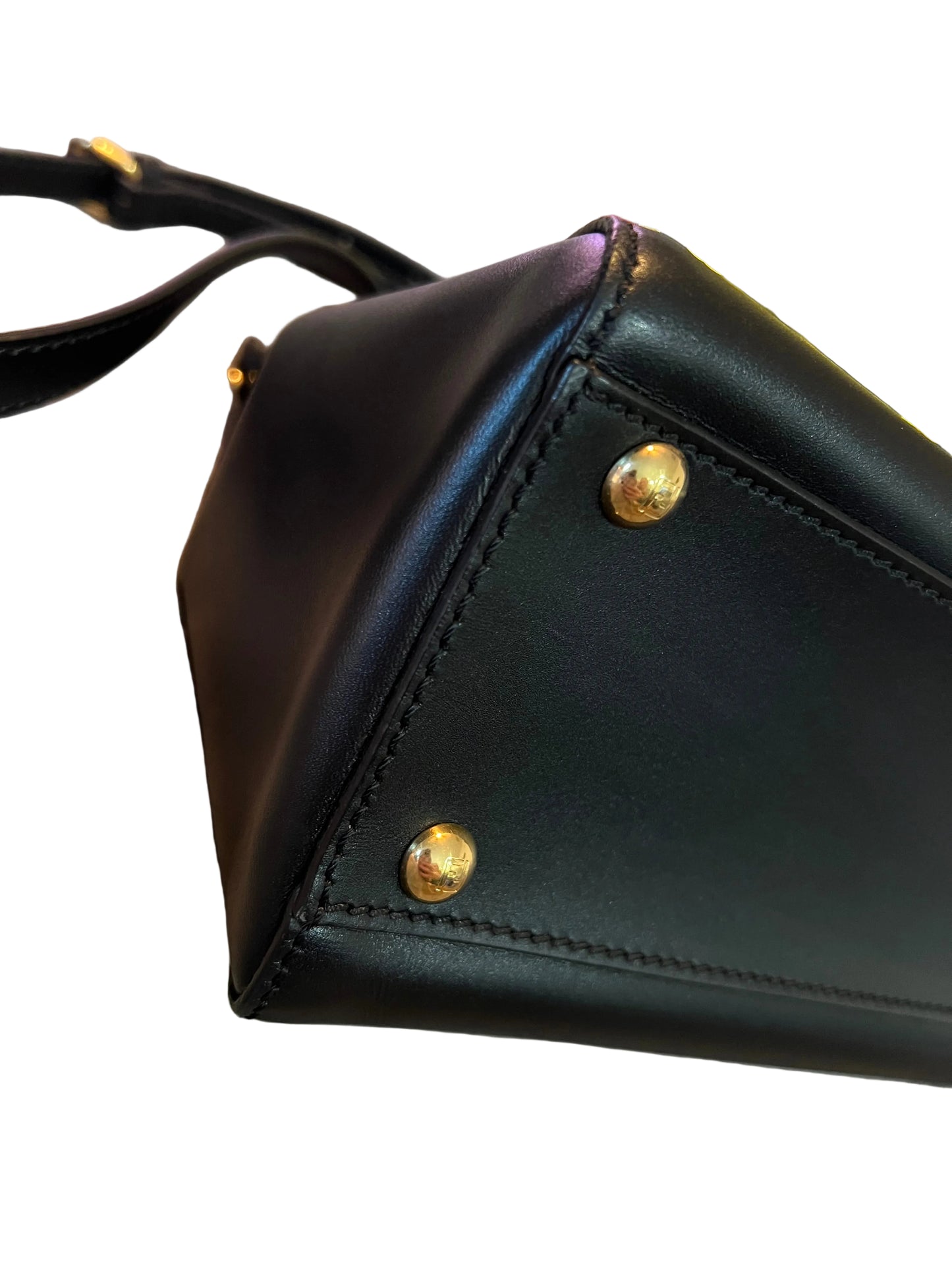 Fendi Black Leather Peekaboo