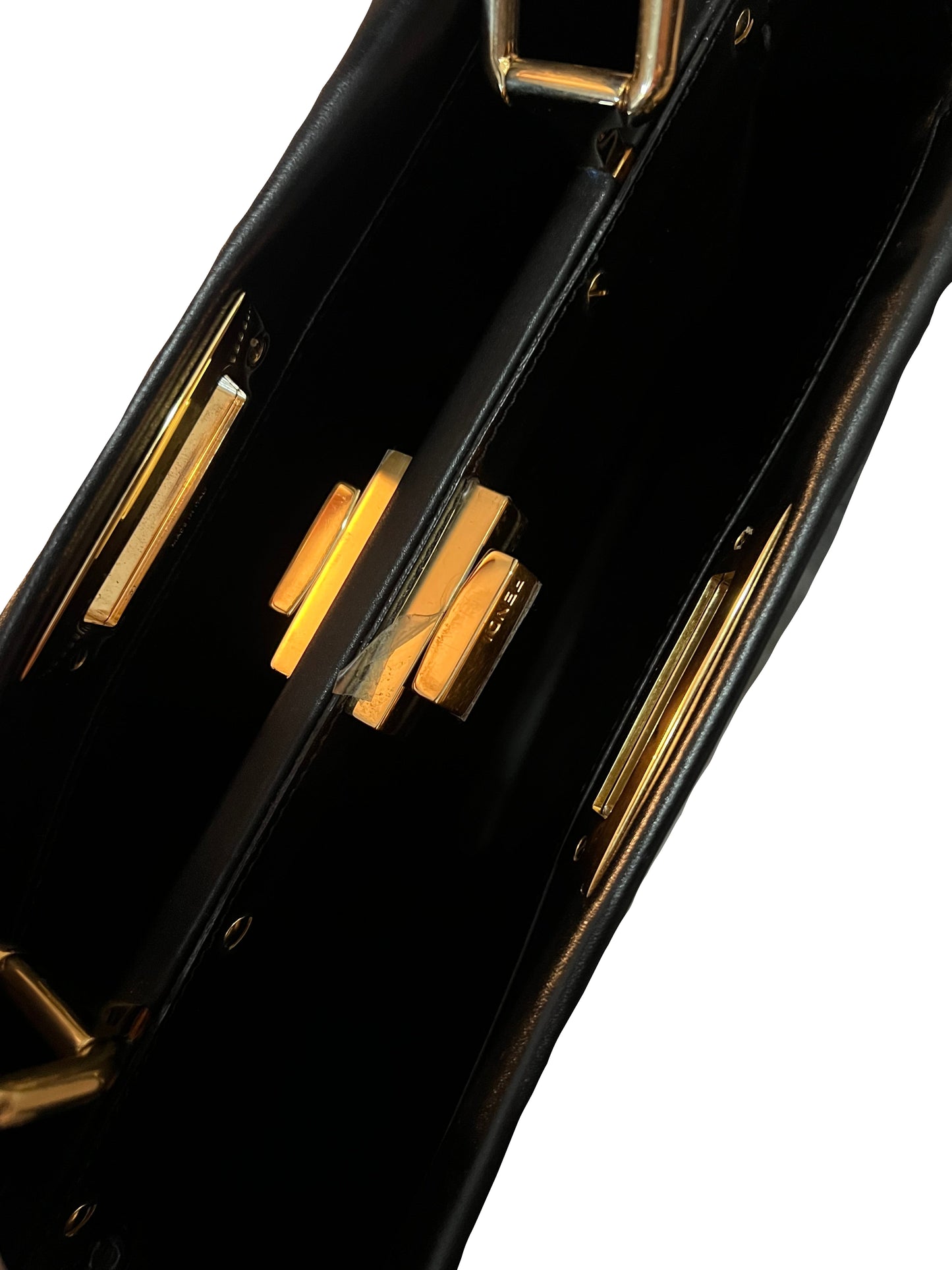 Fendi Black Leather Peekaboo
