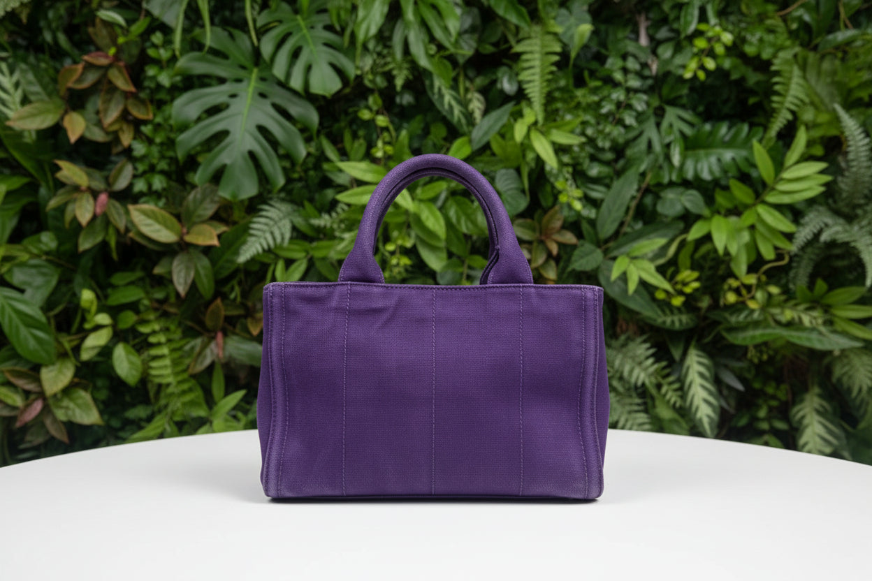 Prada Purple Embellished Canapa