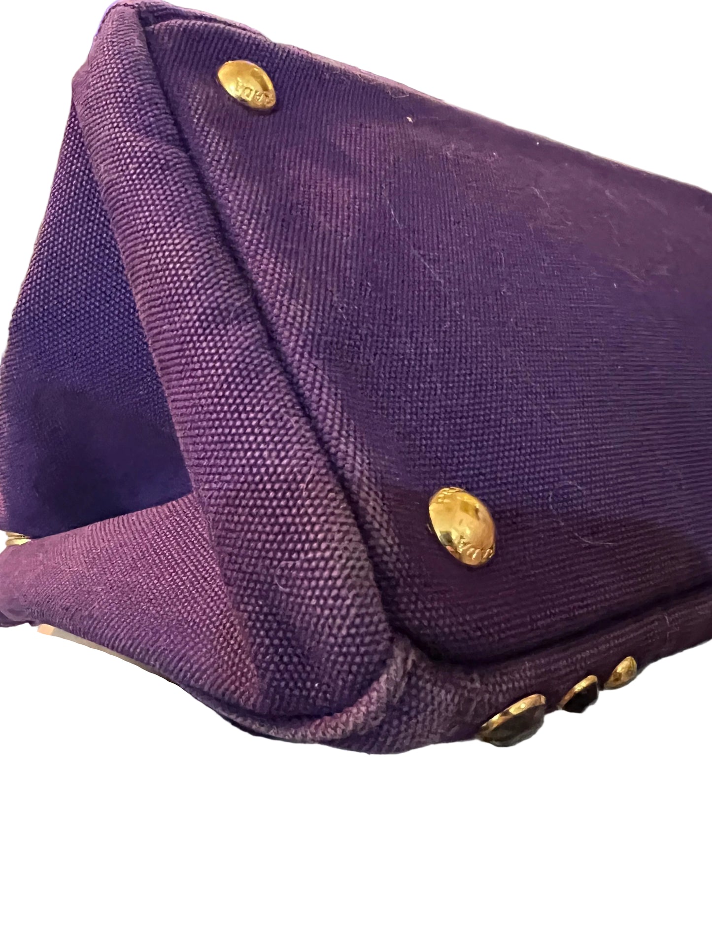 Prada Purple Embellished Canapa
