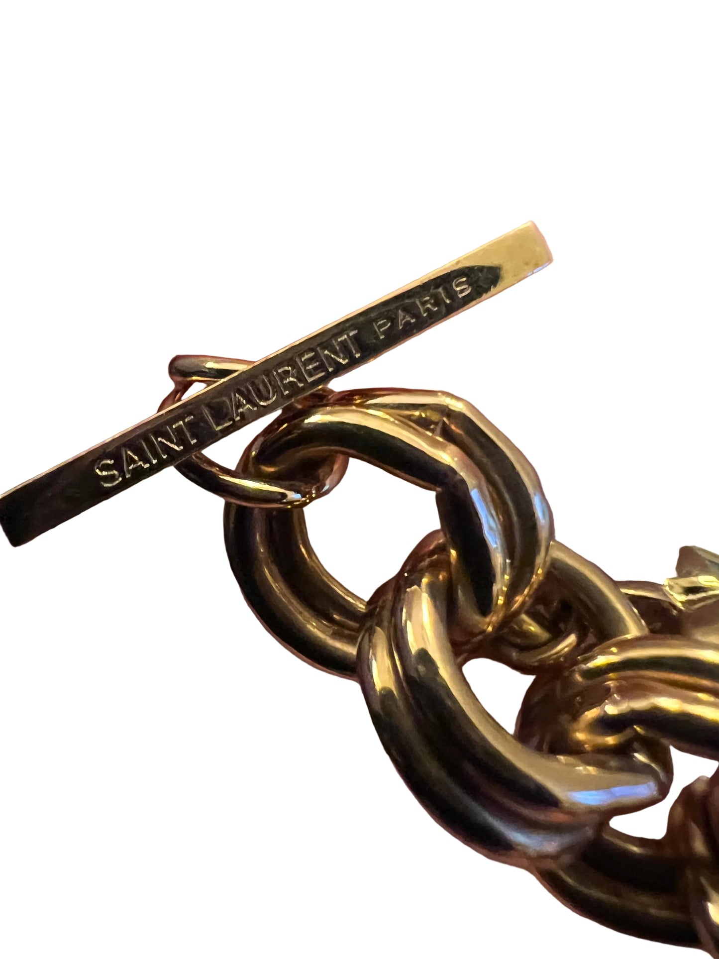 Saint Laurent Heart Charm Bracelet