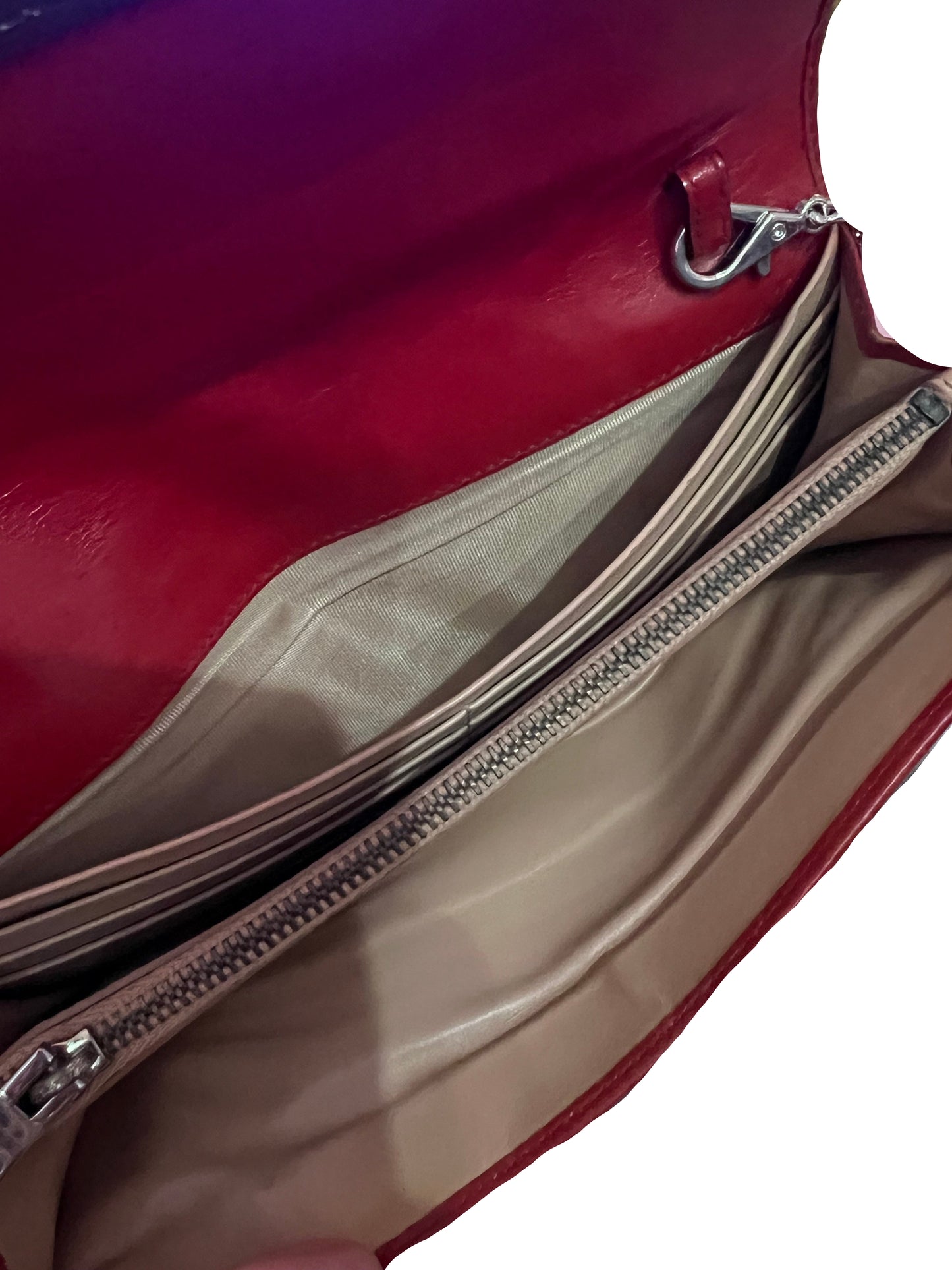 Prada Leather Studded Wallet on Chain