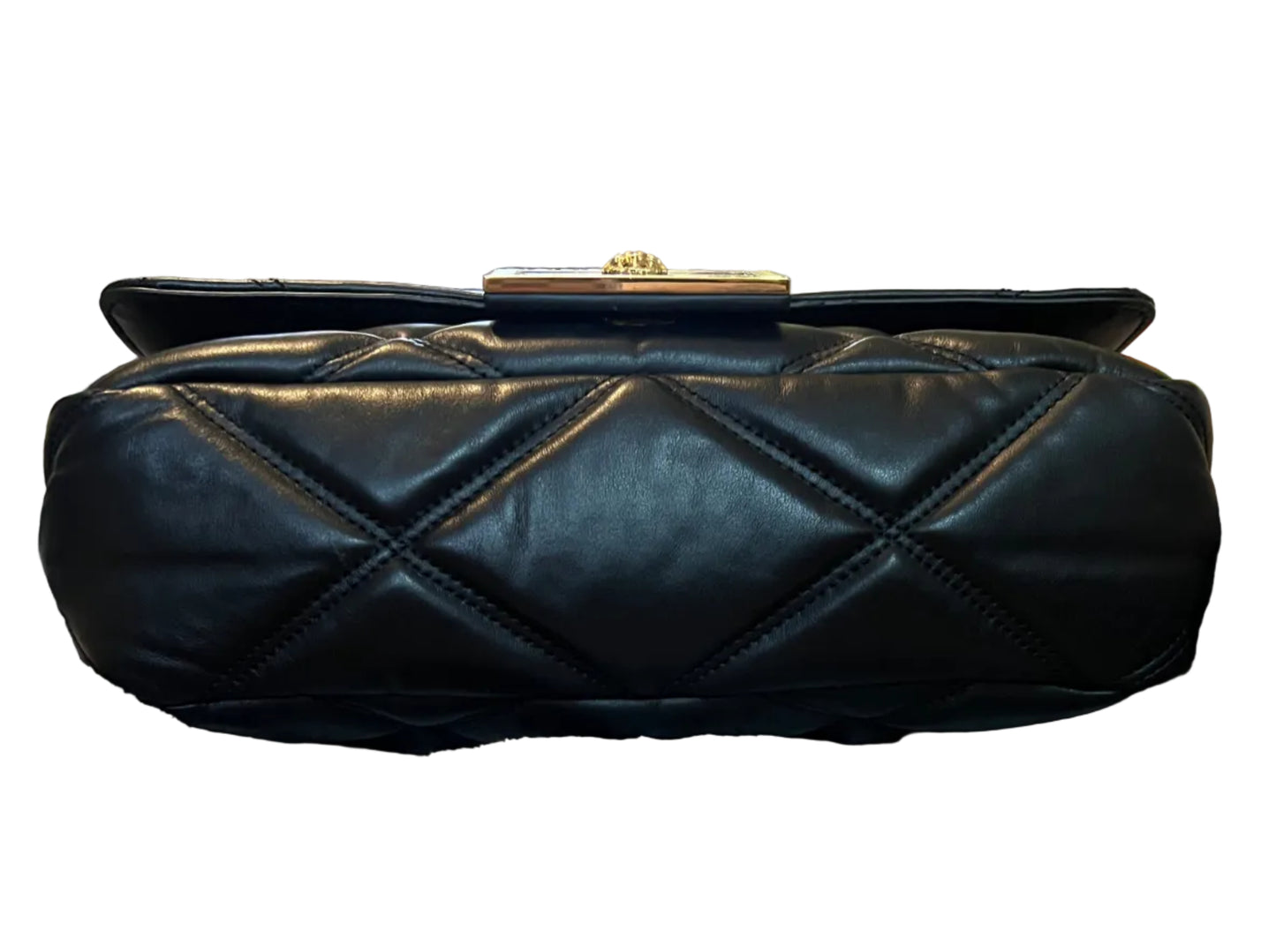 Versace Calfskin Quilted Leather Medusa Chain Shoulder Bag
