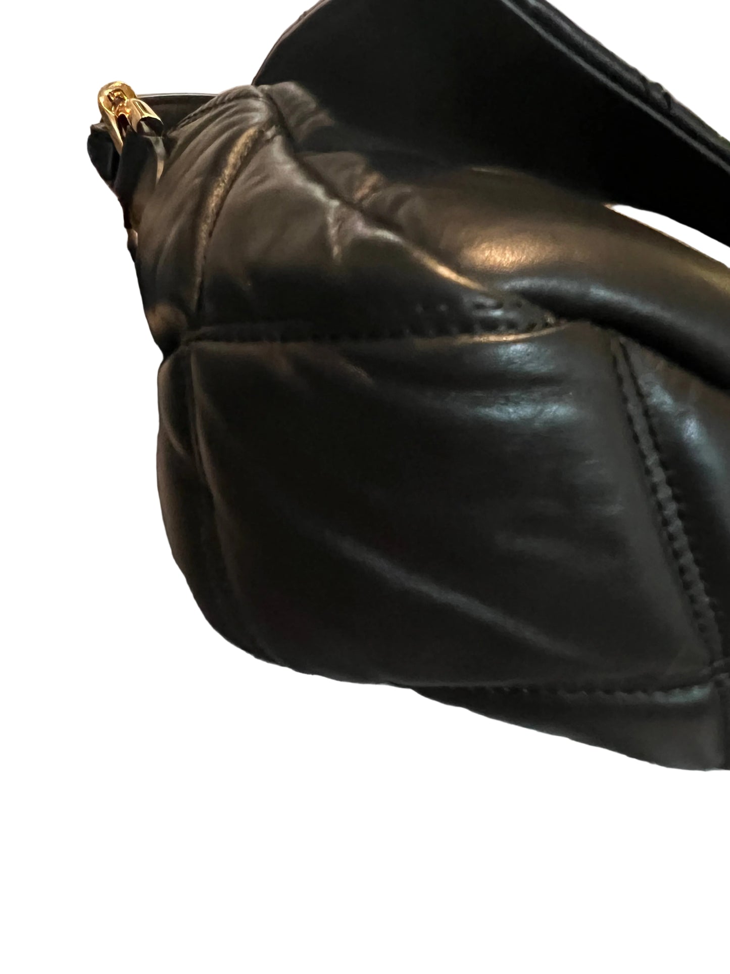 Versace Calfskin Quilted Leather Medusa Chain Shoulder Bag