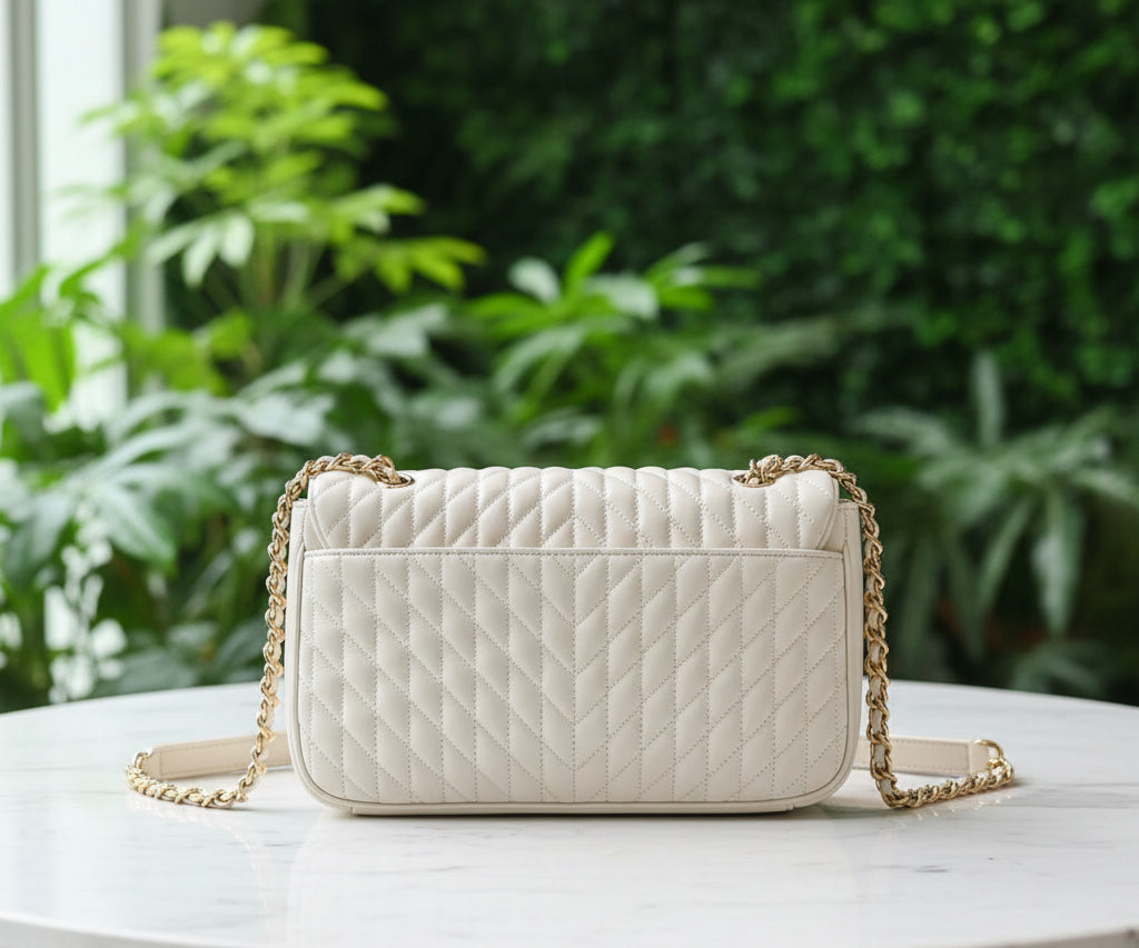 Karl Lagerfeld Quilted Leather Paris Flap w/ Charms