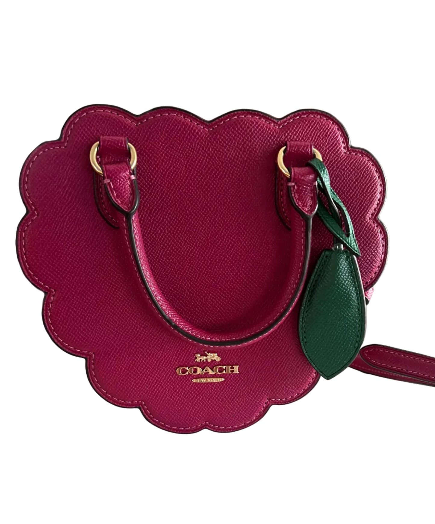 Coach Leather Raspberry