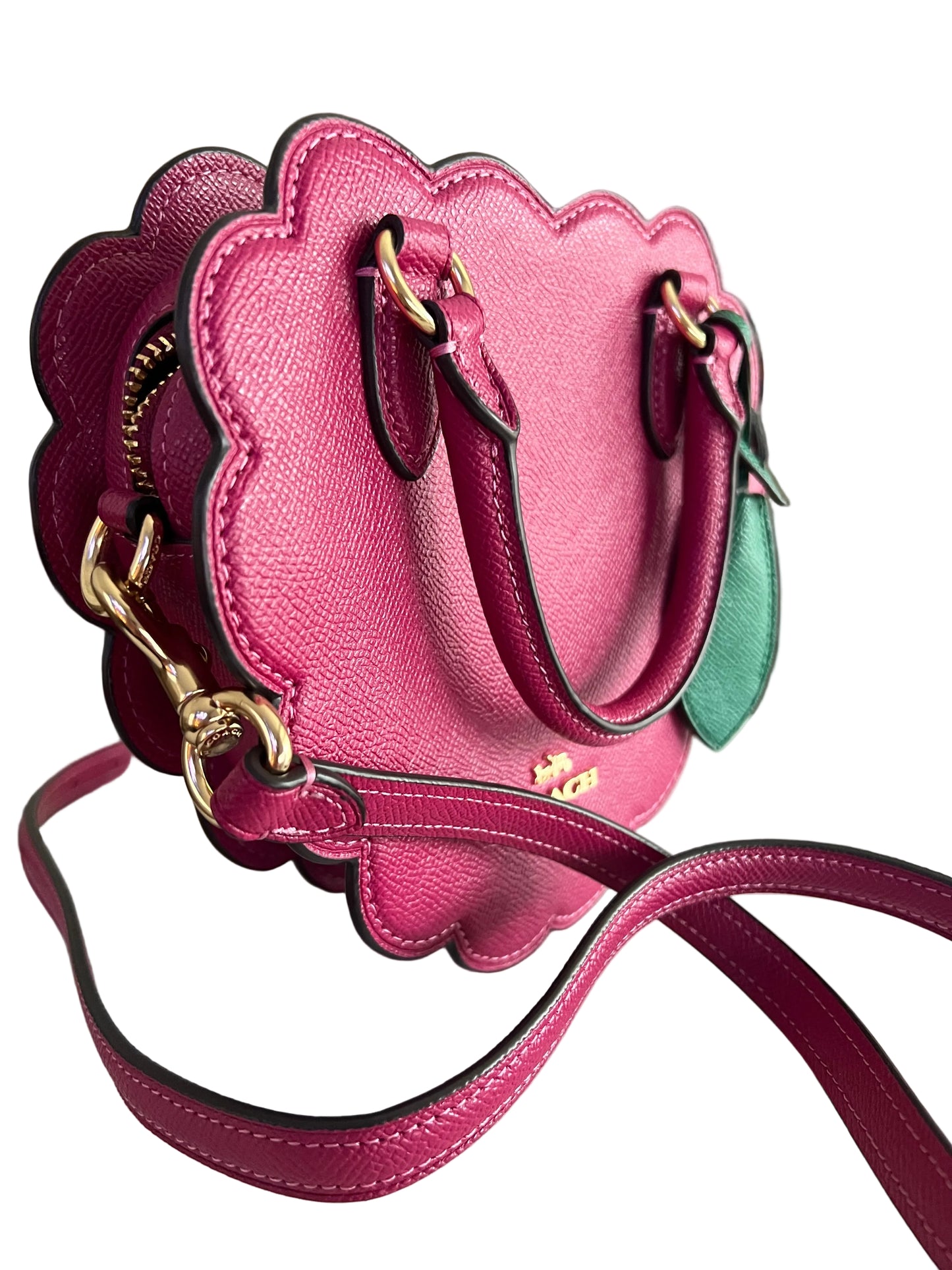 Coach Leather Raspberry