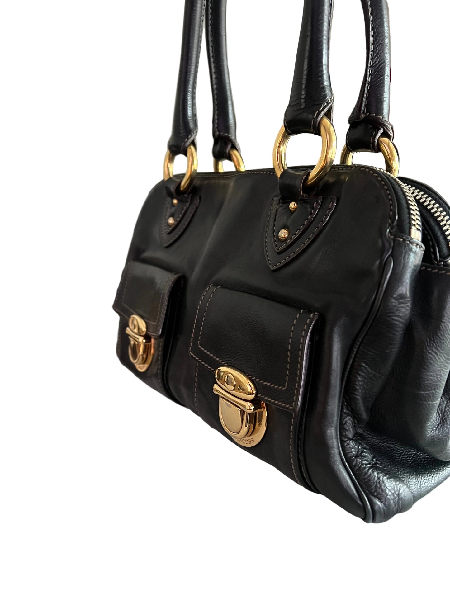 Marc Jacobs Black Leather Satchel