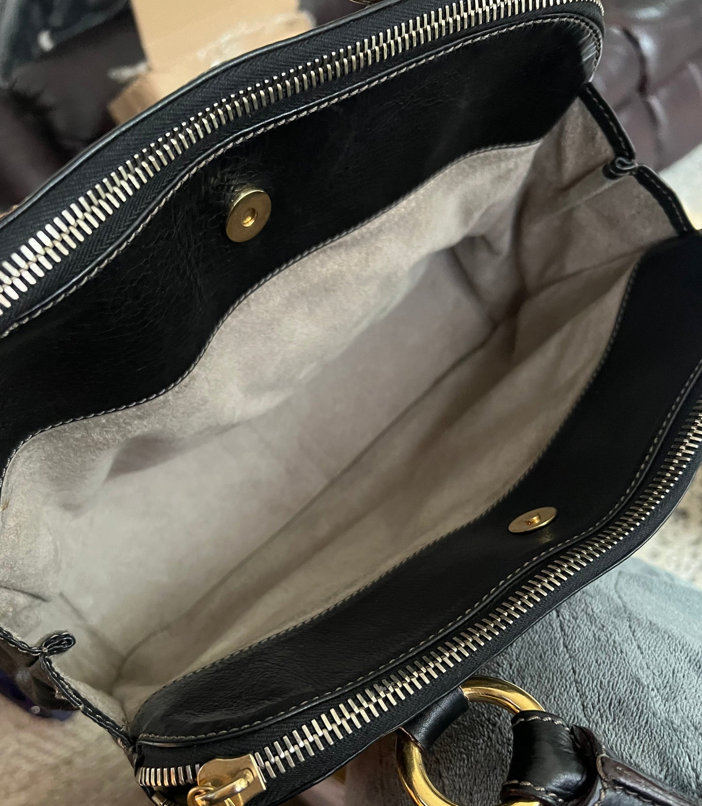 Marc Jacobs Black Leather Satchel