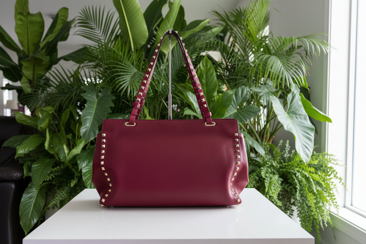 Valentino Pink Rockstud Satchel