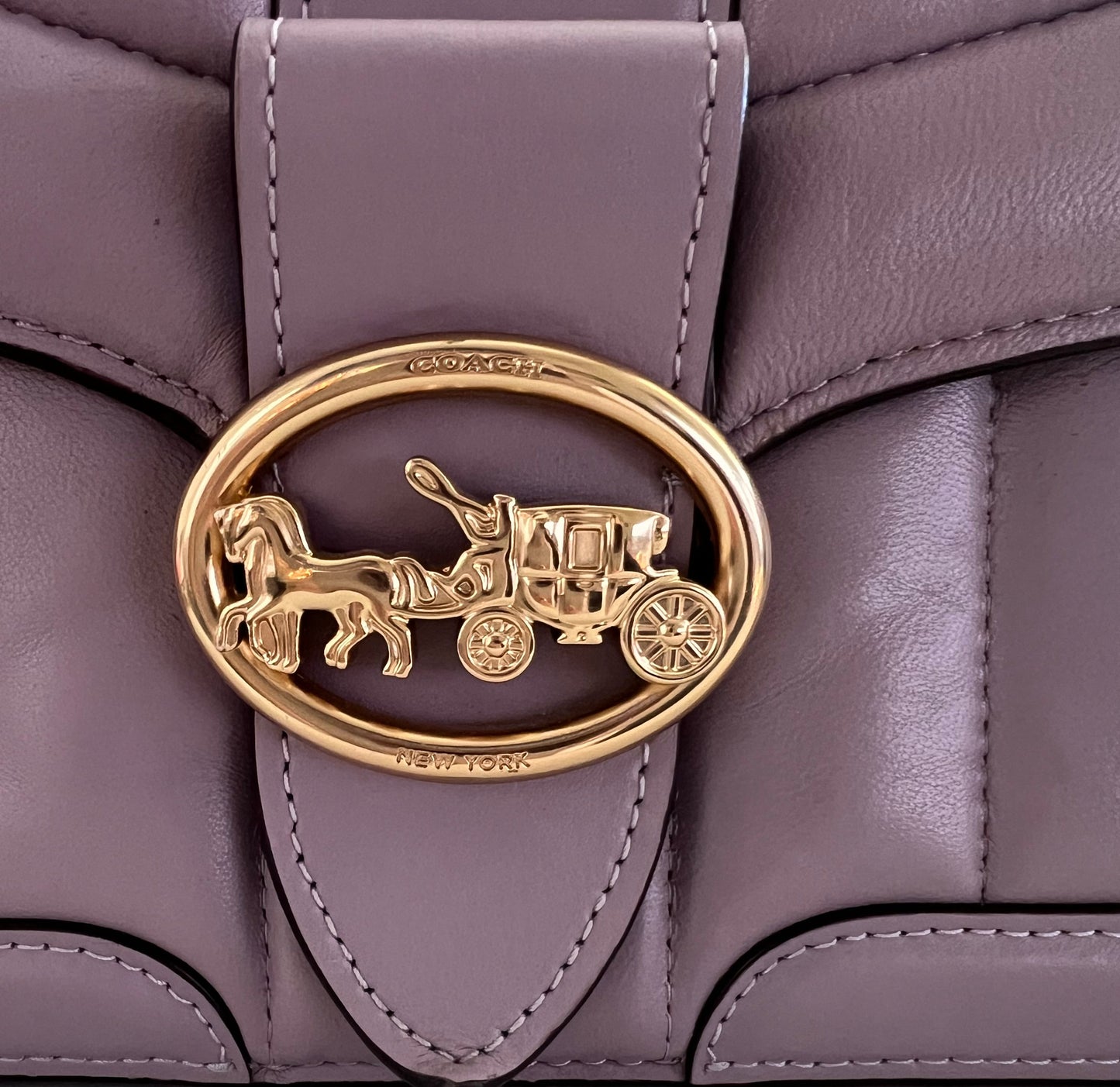 PREVIEW-DROP NEXT TIKTOK LIVE-Coach Quilted Leather Georgie