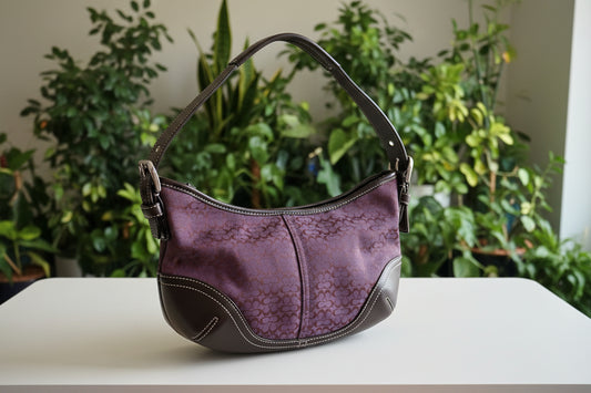 PREVIEW-DROP NEXT TIKTOK LIVE-Coach Dark Purple SoHo Rare