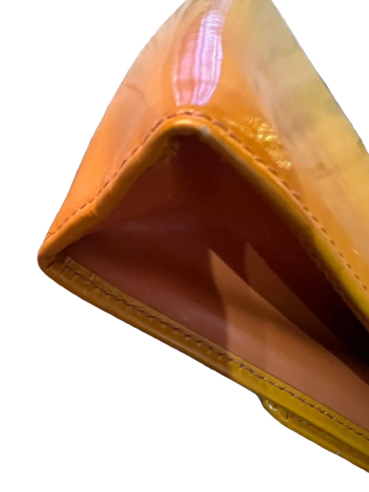 Ferragamo Ombré Patent Leather Gancini Pouch