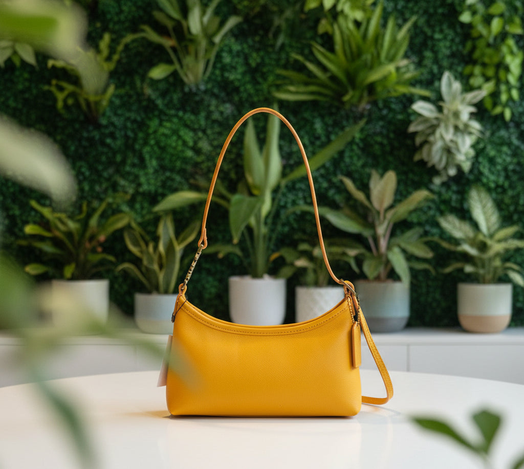 Kurt Geiger Leather Tangerine Mini Shoulder