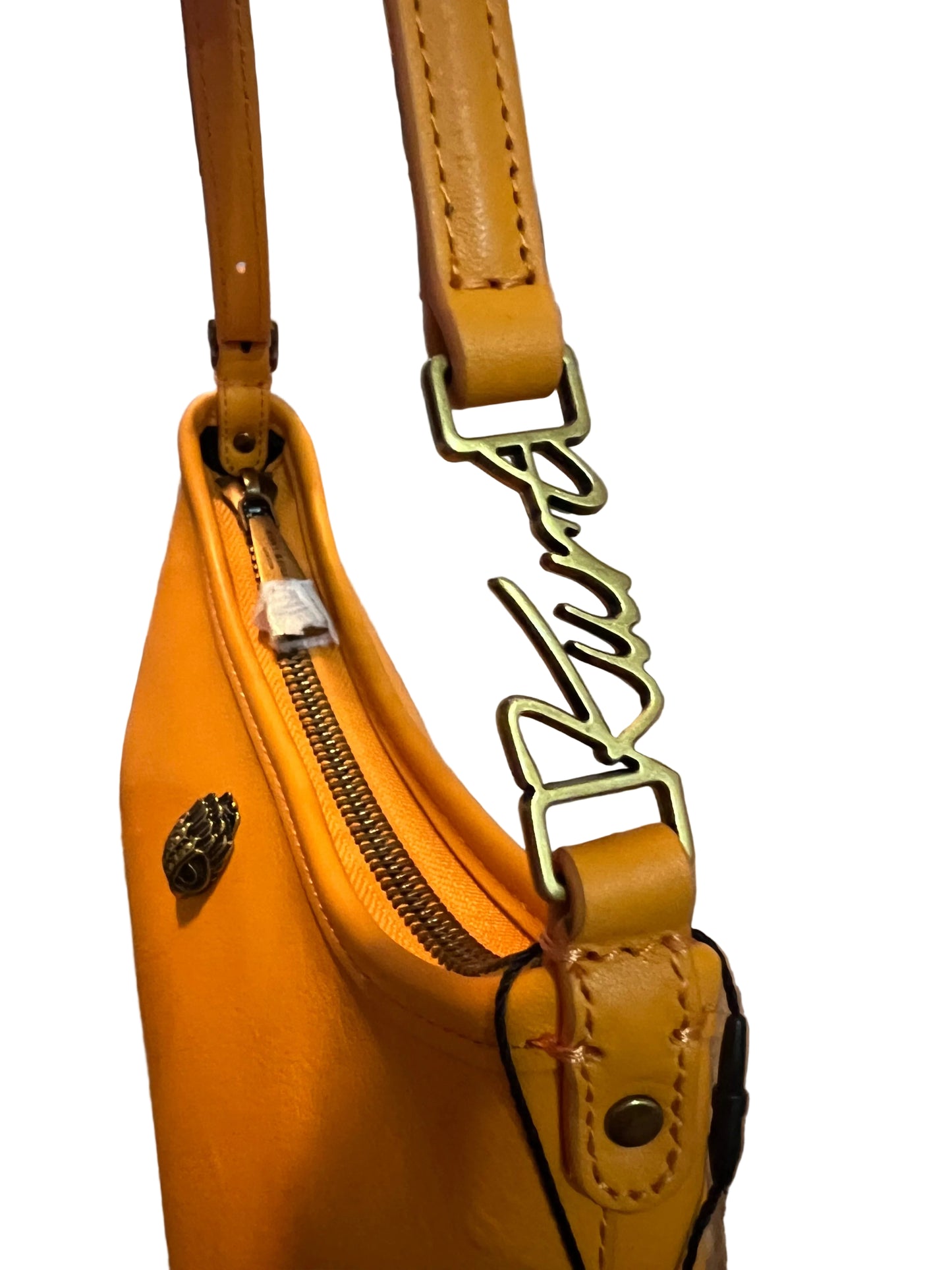 Kurt Geiger Leather Tangerine Mini Shoulder