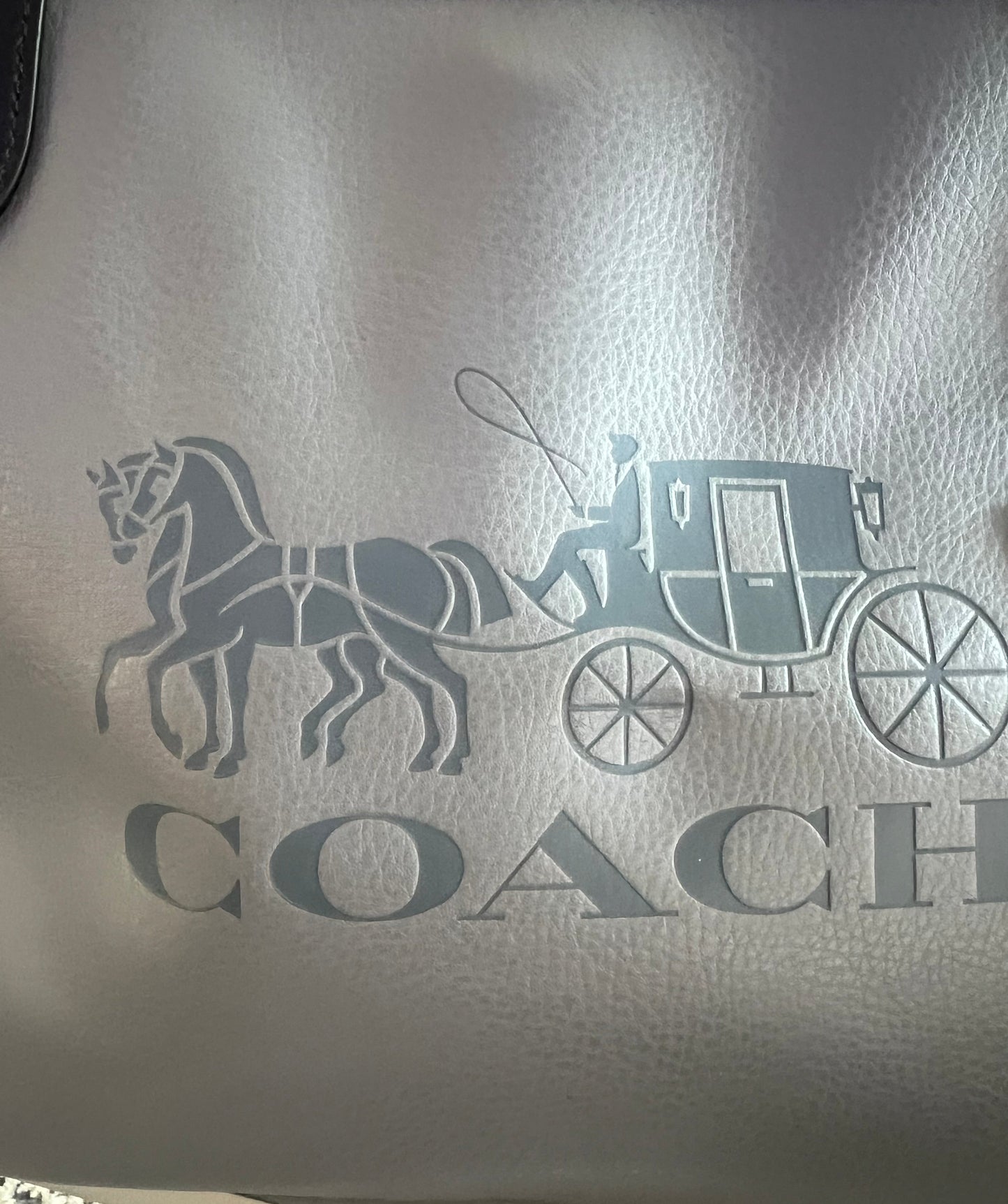 PREVIEW-DROP NEXT TIKTOK LIVE-Coach Colorblock Horse & Carriage Embossed Tote