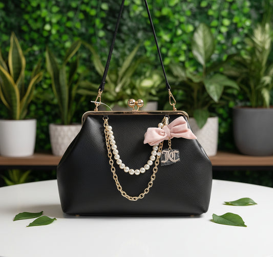Juicy Couture Faux Leather Kisslock