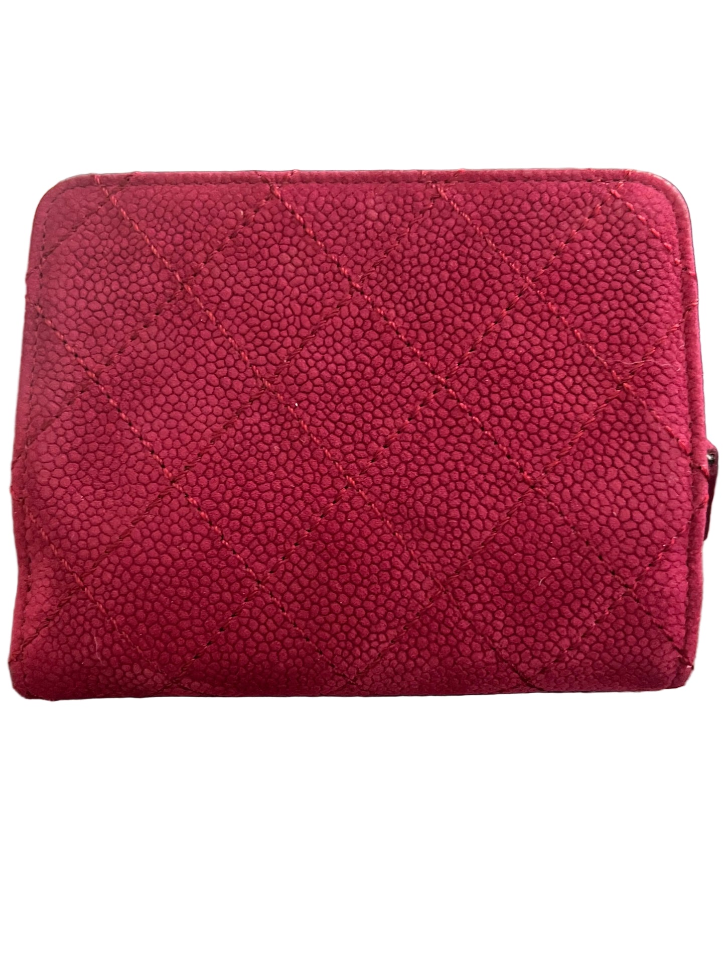 Chanel Suede Compact Wallet